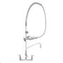T&S Brass Commercial Faucets Each T&S Brass B-0133-01 Easy Install 8" Wall Mounted Pre-Rinse Unit with 9" Wall Bracket on 8" Centers & 56" Stainless Steel Hose - 1.15 GPM