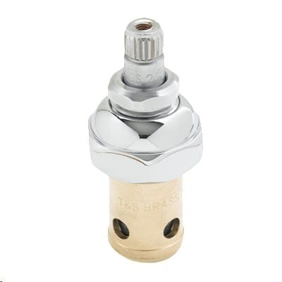 T&S BRASS Parts & Service Each T&S Brass 012442-40 Eterna Cartridge - Cold Left-to-Close, Chrome Plated Brass | Denson CFE