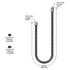 T&S BRASS Parts & Service Each T&S Brass B-0044-H2A 44" Flexible Stainless Steel Pre-Rinse Hose | Denson CFE