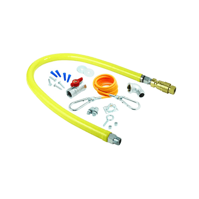 T&S BRASS Parts & Service Each T&S Brass HG-4D-48K Safe-T-Link 48" 2-Piece Quick-Disconnect Gas Appliance Connector and Installation Kit - 3/4" NPT | Denson CFE