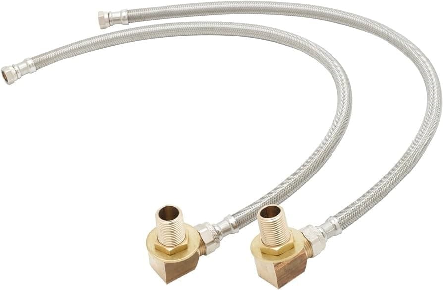T&S BRASS Parts & Service Kit T&S Brass B-0230-KIT Inlet Kit with 1/2″ NPT Nipple, Close Elbows & 24″ Flex Supply Hoses | Denson CFE