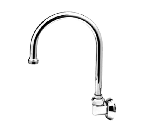 T&S BRASS Unclassified Each T&S Brass B-0527 Swivel Gooseneck Spout - 6 in Reach, Chrome Plated Brass with Aerator | Denson CFE