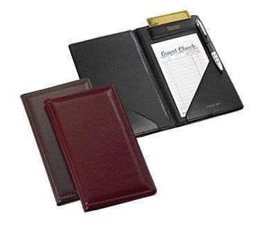 Tablecraft Products Essentials Tablecraft 59BK Check Presentation Holder, 5 x 9 inch Black with Gold Imprint | Denson CFE