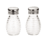Tablecraft Products Food Service Supplies Beehive Collection Salt/Pepper Shaker, 2 oz., clear glass, stain