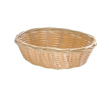Tablecraft Products Food Service Supplies Each Basket, 7" x 5" x 2", oval, hand-woven, polypropy