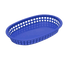 Tablecraft Products Food Service Supplies Each / Blue Tablecraft 1076BL Chicago Platter Basket, 10-1/2" x 7" x 1-1/2", Blue Polypropylene | Denson CFE