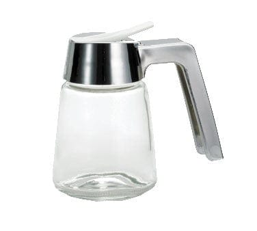 Tablecraft Products Food Service Supplies Modern Glass Dispenser, 8 oz., chrome plated ABS top (fits rack
