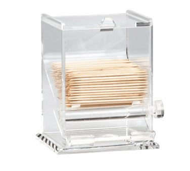 Tablecraft Products Smallwares Toothpick Dispenser, 3-1/4", x 3-1/4", x 4", acryli