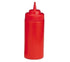 Tablecraft Products Tabletop & Serving Tablecraft 10853K 8 Ounce Red Wide Mouth Squeeze Bottle Polyethylene Dispenser
