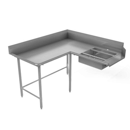 Tarrison Products Ltd. Unclassified Each Tarrison 60" Corner Right-To-Left Clean Dishtable - TA-CCDT60L-KIT | Denson CFE