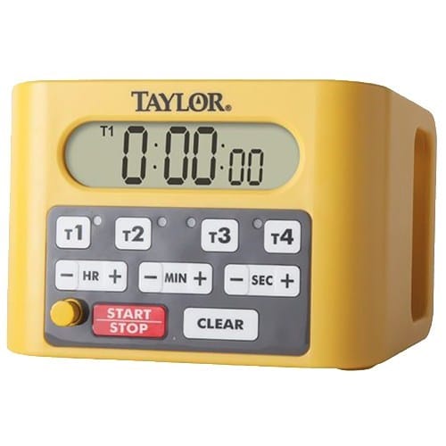 Taylor Precision - Canada Kitchen Tools Each Taylor 5839N - 4 Event Digital Kitchen Timer, Yellow | Denson CFE