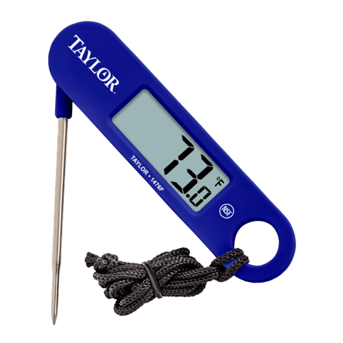 Taylor Precision - Canada Smallwares Each Taylor 1476FDA Digital Compact Folding Thermometer - 1.5mm Stepdown Probe