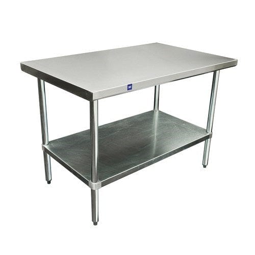 Thorinox Commercial Work Tables and Stations Each Thorinox DSST-3060-GS 30″ x 60″ 18 Gauge Stainless Steel Work Table | Denson CFE