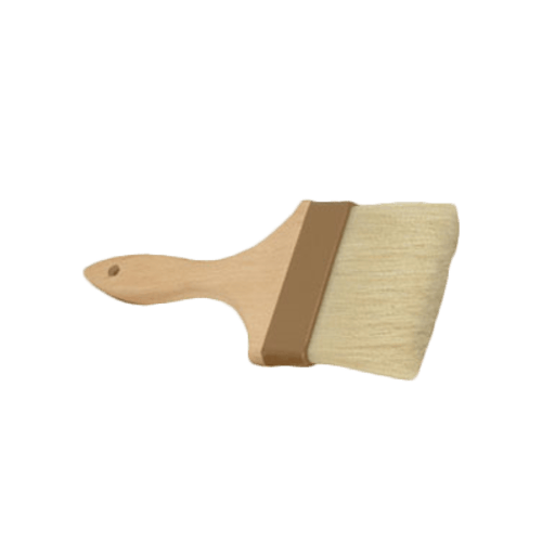 Thunder Group Smallwares EACH Thunder Group WDPB005 Pastry Brush, 4" wide, flat, sterilized and bleached, boar bristles, embedded in epoxy with