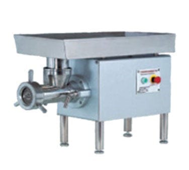 Thunderbird Food Machinery Meat Processing Each Meat Grinder, bench style, #32 attachment hub, 1540 lbs per hour, 340 x 720 x 102 mm hopper with safety sensor switch, stainless steel splash guard, meat pusher, (2) plates (4.5mm, 8mm), 304 stainless steel construction, 5 HP