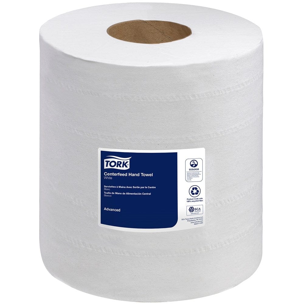 Tork Disposables Case of 6 Tork 2-Ply Advanced Soft Centerfeed Hand Paper Towels, White, 600', 6/CS