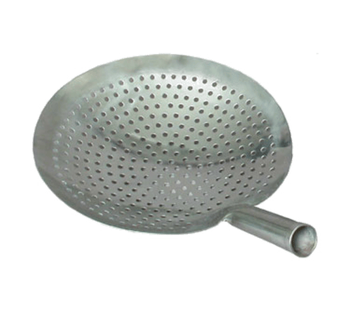 Town Food Equipment Smallwares Each Town 32911 11" Diameter Perforated One-Piece Stainless Steel Mandarin Strainer with 5" Handle | Denson CFE