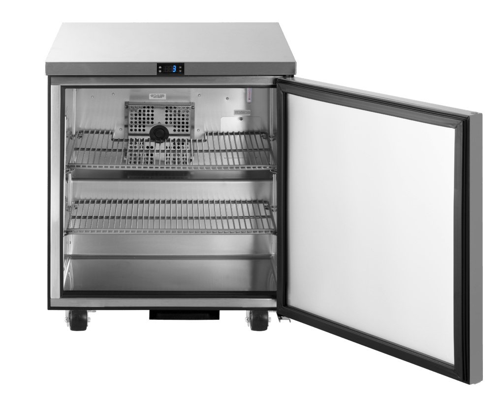 True Food International Canada Equipment Each True TUC-27-HC 27" W Undercounter Refrigerator w/ (1) Section & (1) Left Hinge Door, 115v