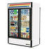 True Food International Canada Merchandising and Display Refrigeration Each True GDM-49RL-HC~TSL01 – 54 1/8" Black Two Section Rear Load Glass Door Refrigerated Merchandiser (115V) | Denson CFE