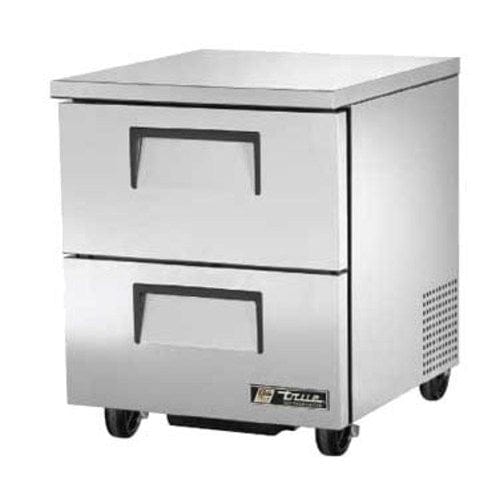 True Food International Canada Refrigerated Prep Tables Each True TUC-27D-2 27" Undercounter Refrigerator with 2 Drawers | Denson CFE