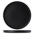 Tuxton China Dinnerware Dozen Tuxton VBAS106 TuxTrendz Zion Matte Black 10 3/4" Straight-Sided China Plate - 12/Case