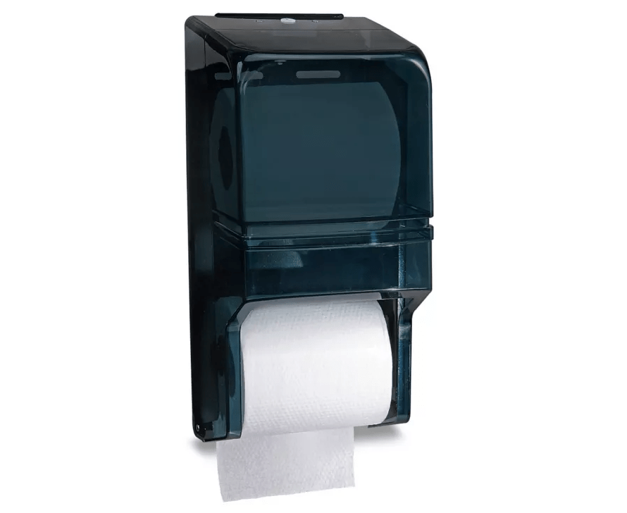 Uline Unclassified Each Uline H-1172 Double Roll Toilet Tissue Dispenser – Plastic | Denson CFE