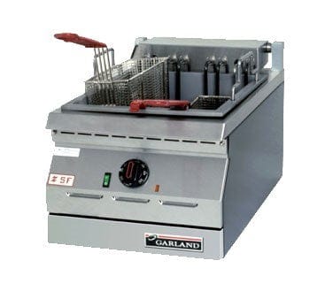 US Range Commercial Fryers Each Garland / U.S. Range GD-15F Natural Gas Designer Series 15" Wide Countertop Single Fry Pot 15-lb Capacity Stainless Steel Fryer With Twin Baskets, 45,000 BTU