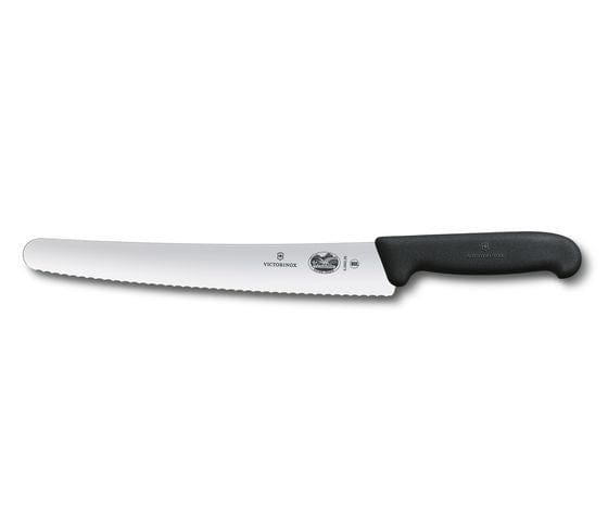 Victorinox Swiss Army Knife & Accessories Each Bread Knife, 10-1/4" blade, 1-1/4" width at handle, serrated edge, black Fibrox? Pro handle, slip resistant, black, NSF