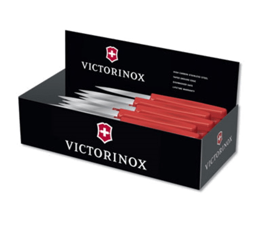 Victorinox Swiss Army Knife & Accessories Each Victorinox 3.25" Stainless Steel Serrated Paring Knife - Red Handle | Denson CFE