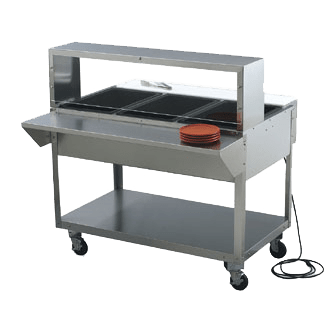 Vollrath Commercial Work Tables and Stations Each Vollrath 38043 ServeWell Work/Overshelf, 46#;W x 10#;D x 13#;H, wit