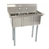 Vollrath Compartment Sinks Each Omcan – 39761 10” x 14” x 10” Three Tub Sink with Corner Drain & No Drain Board | Denson CFE