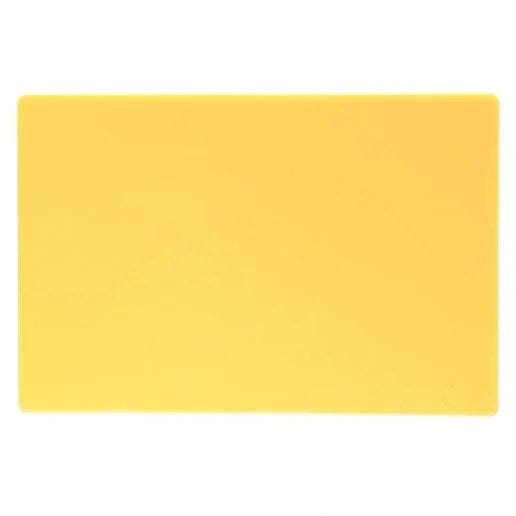 Vollrath Cutting Boards Each / Yellow Vollrath 5200250 High-Density Yellow Cutting Board | Denson CFE