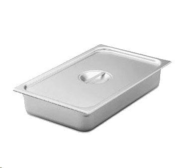 Vollrath Food Pans Each Vollrath 75140 Stainless Steel 1/4 Size Super Pan V Solid Cover