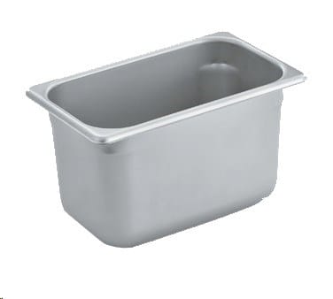 Vollrath Food Pans Each Vollrath S10066 Steam Table Pan, 1/4 Size, 4-3/8 Quart, 10-3/8" x 6-3/8" x 6" Deep