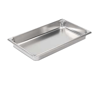 Vollrath Food Pans Vollrath 30012 Full Size 1-1/4" Deep Super Pan V Anti-Jam Stainless Steel Steam Table / Hotel Pan, 3.9 qt Capacity