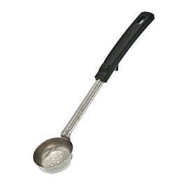 Vollrath Kitchen Tools Each Spoodle, 4 oz., perforated, stainless with Grip 'N Serv? black plastic handle