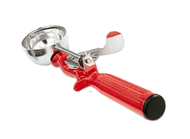 Vollrath Smallwares Each Vollrath 47145 Jacobs Pride 1.33 oz. Red #24 Disher, Stainless Steel - NSF Certified | Denson CFE