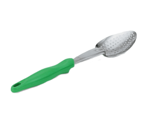 Vollrath Smallwares Each Vollrath 6414270 Ergo Grip Heavy Duty Perforated Spoon, Green Nylon Ergonomic Handle | Denson CFE