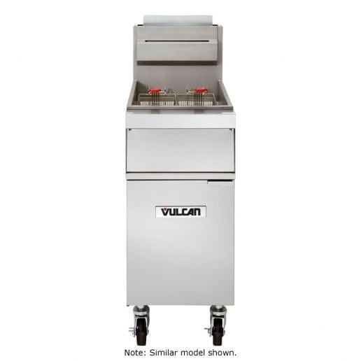 Vulcan Canada Commercial Fryers Each Vulcan 1GR35M 35-40 lb. Liquid Propane Floor Fryer - 90,000 BTU