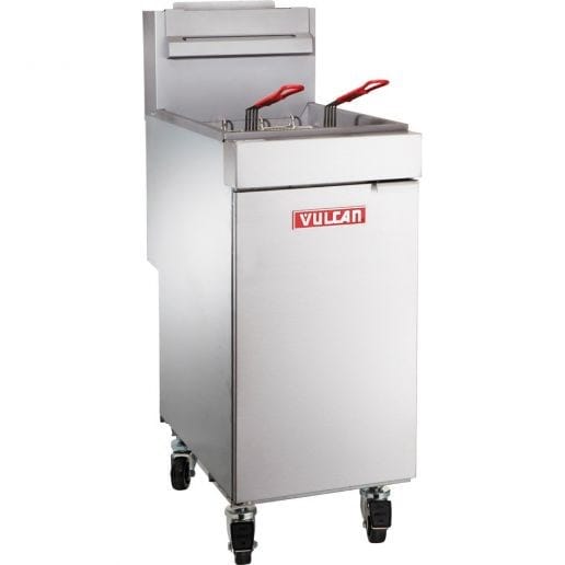 Vulcan Canada Commercial Fryers Each Vulcan LG400 – 50 Lb Floor Tube Fired Natural Gas Fryer | Denson CFE