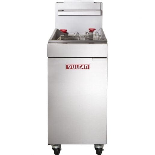 Vulcan Canada Commercial Fryers Each Vulcan LG400 Gas Fryer - (1) 50 lb Vat, Floor Model, Natural Gas