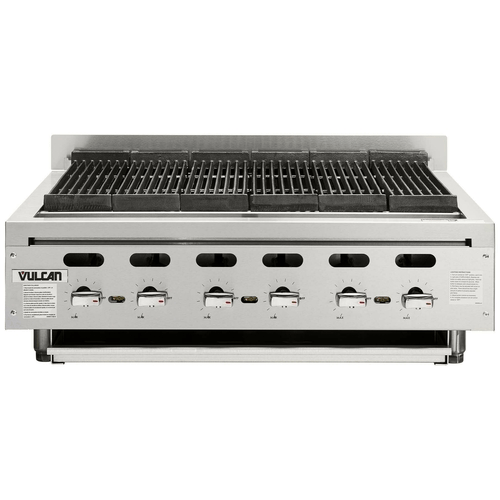 Vulcan Canada Commercial Grills Each Vulcan VACB36_NAT Achiever Medium-Duty Radiant Natural Gas Charbroiler - 102,000 BTU | Denson CFE