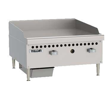 Vulcan Canada Commercial Grills Each Vulcan VCRG24-M Gas 24" Countertop Griddle with Manual Controls - 50,000 BTU | Denson CFE
