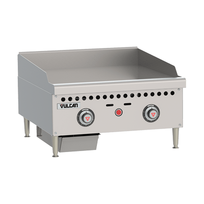Vulcan Canada Commercial Grills Each Vulcan VCRG36-T Gas 36" Countertop Griddle with Snap-Action Thermostatic Controls - 75,000 BTU | Denson CFE