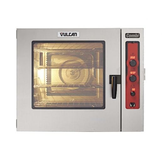 Vulcan Canada Commercial Ovens Each Vulcan ABC7E-208 Electric Stainless Steel Boilerless Full Size Combi Oven Steamer With Precision Humidity Control - 208V