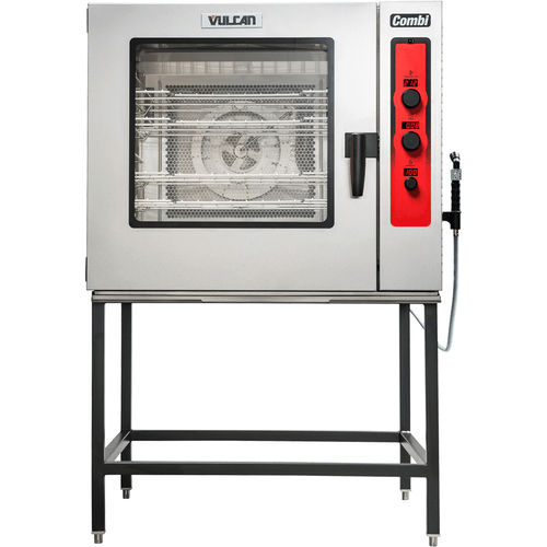 Vulcan Canada Commercial Ovens Each Vulcan ABC7G-NAT Natural Gas Stainless Steel Boilerless Full Size Combi Oven Steamer With Precision Humidity Control - 80,000 BTU