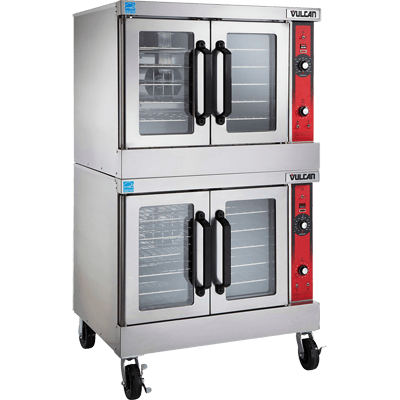Vulcan Canada Commercial Ovens Each Vulcan VC44GD Double Deck Full Size Natural Gas Convection Oven with Solid State Controls | Denson CFE