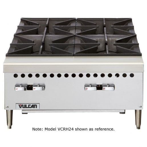 Vulcan Canada Commercial Restaurant Ranges Each Vulcan VCRH12 12" 2 Burner Countertop Range / Hot Plate - 50,000 BTU | Denson CFE
