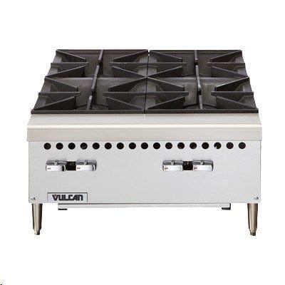 Vulcan Canada Commercial Restaurant Ranges Each Vulcan VCRH24 24" 4 Burner Countertop Range / Hot Plate - 100,000 BTU