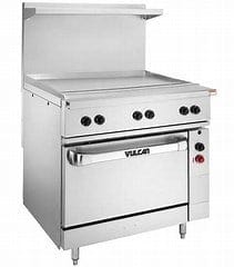 Vulcan Commercial Restaurant Ranges Each Vulcan EV36S-36G208 36″ EV Series Electric Range w/ Griddle, 208 V/1 ph & 3 ph | Denson CFE